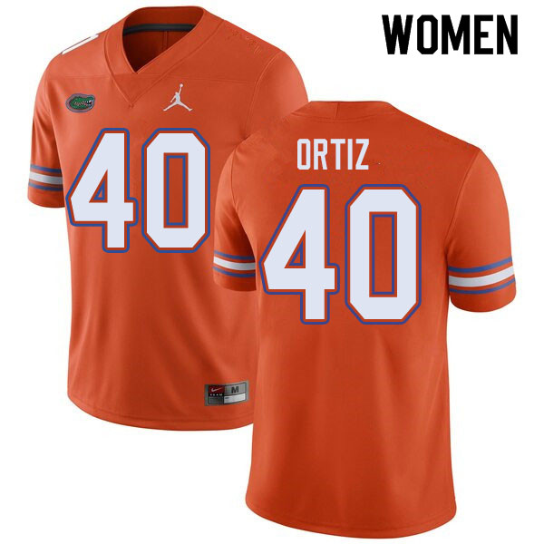 Jordan Brand Women #40 Marco Ortiz Florida Gators College Football Jerseys Sale-Orange - Click Image to Close